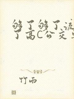 够了够了流出来了高C公交车