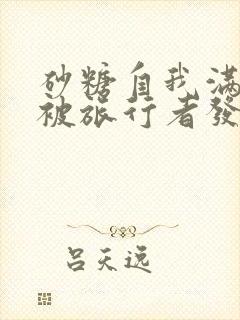 砂糖自我满足时被旅行者发现小说