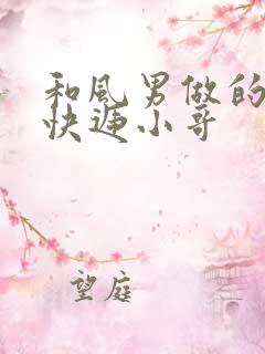 和风男做的顺丰快递小哥