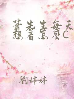 萧先生每天都在想着怎么C