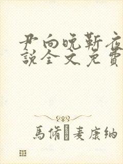 尹向晚靳夜擎小说全文免费阅读无弹窗