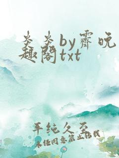 炎炎by霁晚笔趣阁txt