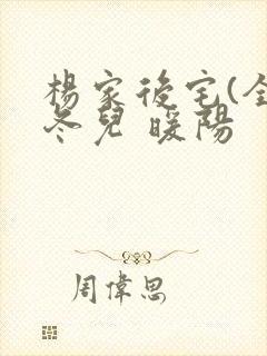 杨家后宅(全)冬儿 暖阳