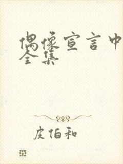 偶像宣言中文版全集