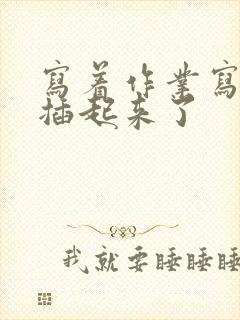 写着作业写着就插起来了