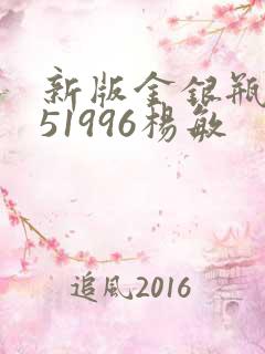 新版金银瓶1-51996杨敏