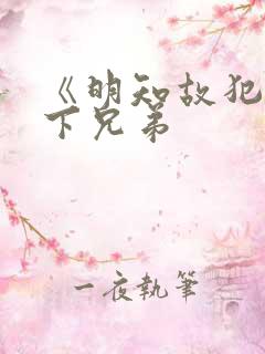 《明知故犯》年下兄弟