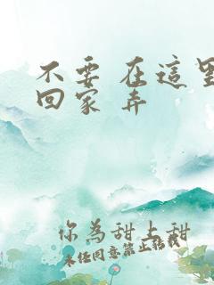 不要 在这里 回家 弄