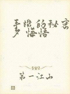 手机的秘密 七夕 悔悟