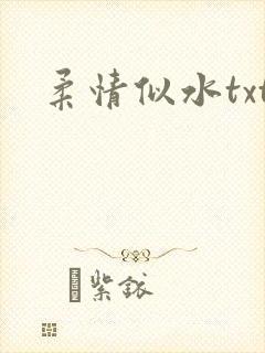 柔情似水txt