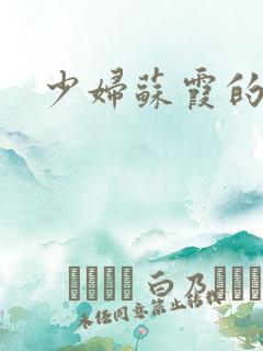 少妇苏霞的沉沦