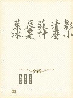 叶辰苏清影秦若冰是什么小说