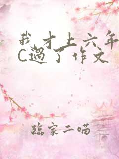 我才上六年级就C过了作文