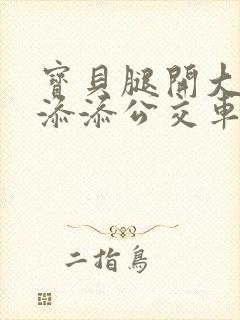 宝贝腿开大点我添添公交车