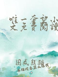 唯一奢望小说全文免费阅读