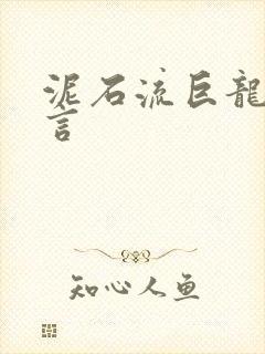 泥石流巨龙系谣言