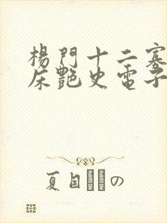 杨门十二寡妇肉床艳史电子书