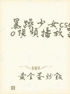 暴躁少女csgo视频播放器推荐