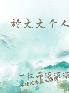 于文文个人简历