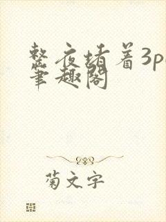 整夜堵着3pH笔趣阁