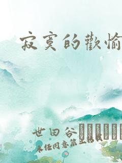 寂寞的欢愉正版