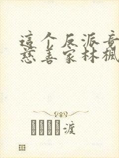 这个反派竟然是慈善家林枫