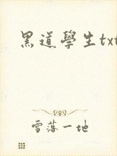 黑道学生txt