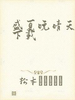 盛夏晚晴天全集下载