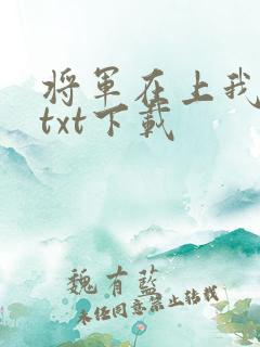 将军在上我在下txt下载