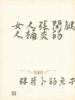 女人张开腿让男人桶爽的