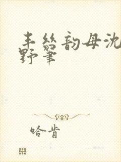 丰丝韵母沈蓉书野笔