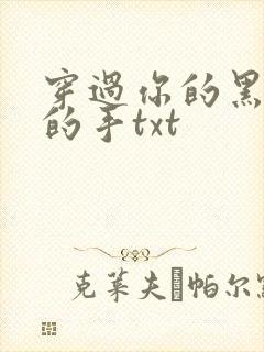 穿过你的黑发我的手txt