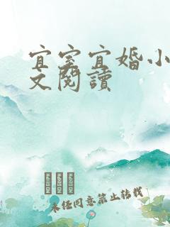 宜室宜婚小说全文阅读