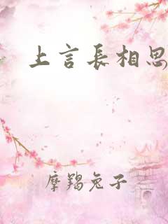 上言长相思
