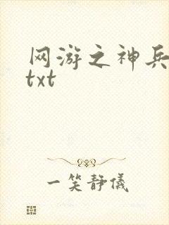 网游之神兵利器txt