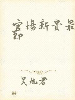 官场新贵最新章节