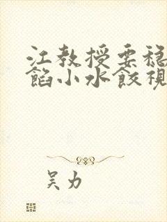 江教授要稳住肉馅小水饺视频