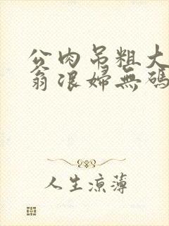 公肉吊粗大双色翁浪妇无码AV