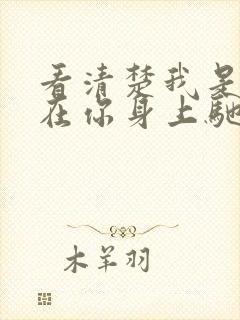 看清楚我是怎么在你身上驰骋