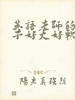 英语老师的小兔子好大好软水