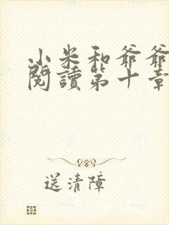 小米和爷爷在线阅读第十章