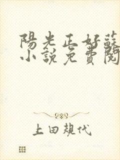 阳光正好苏玥玥小说免费阅读无弹窗