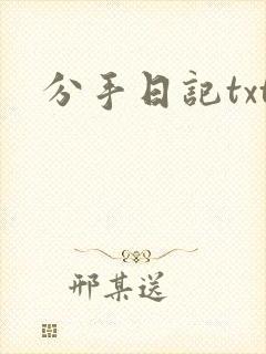 分手日记txt