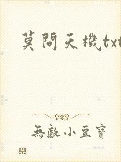 莫问天机txt
