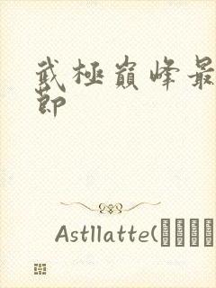 武极巅峰最新章节