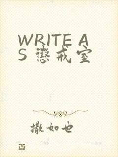 WRITE AS 惩戒室
