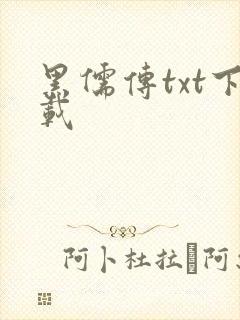 黑儒传txt下载
