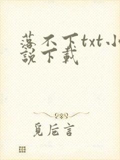 落不下txt小说下载