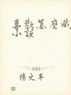 喜欢怎么藏不住小说