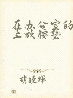 在办公室的椅子上放腰垫